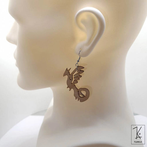 Keiju-lohikäärme - Puiset Korvakorut