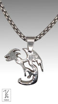 Lohikäärme Kaulakoru - Teräs