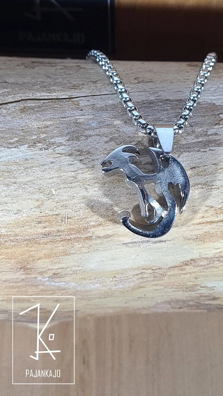 Lohikäärme Kaulakoru - Teräs