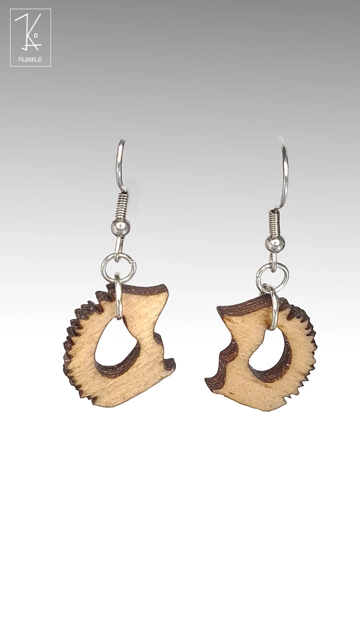 Siili - Puiset Korvakorut