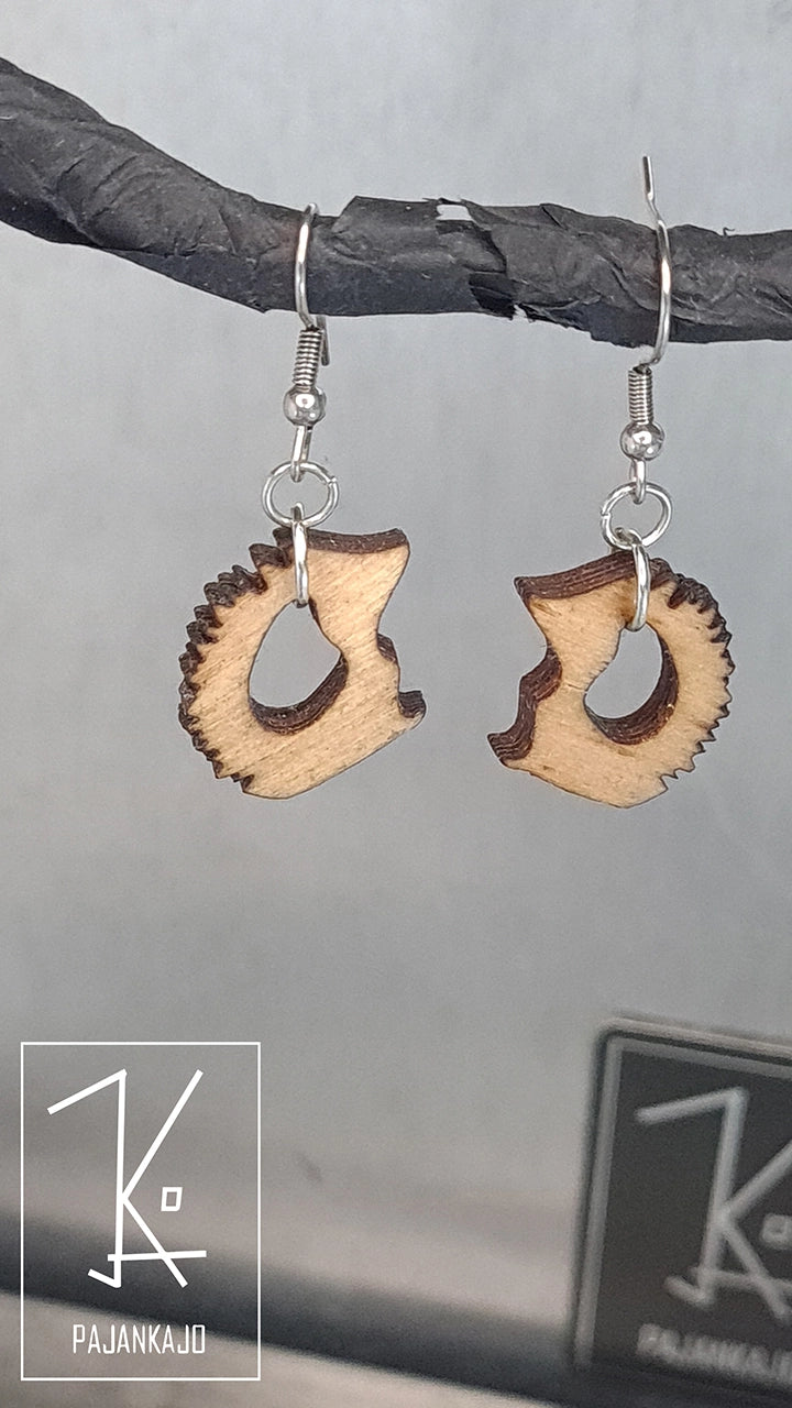 Siili - Puiset Korvakorut